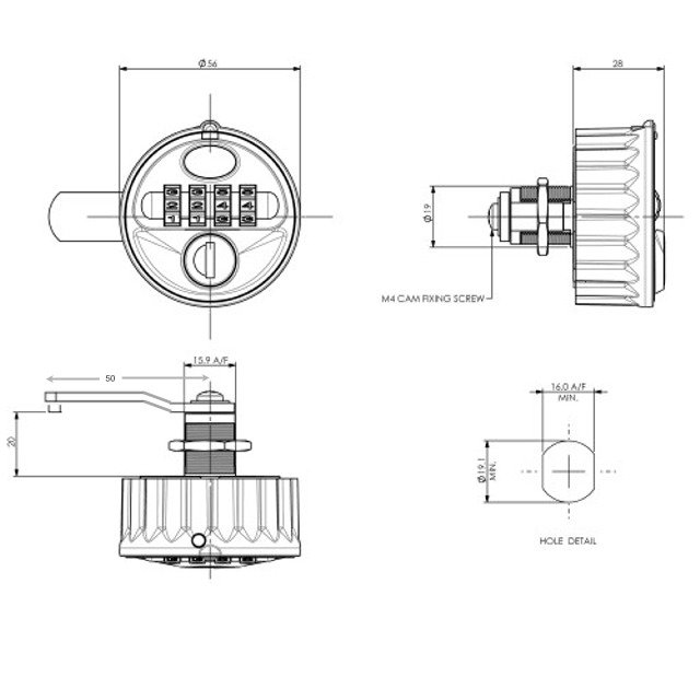 L&F 2800 Combination Lock - Image 7